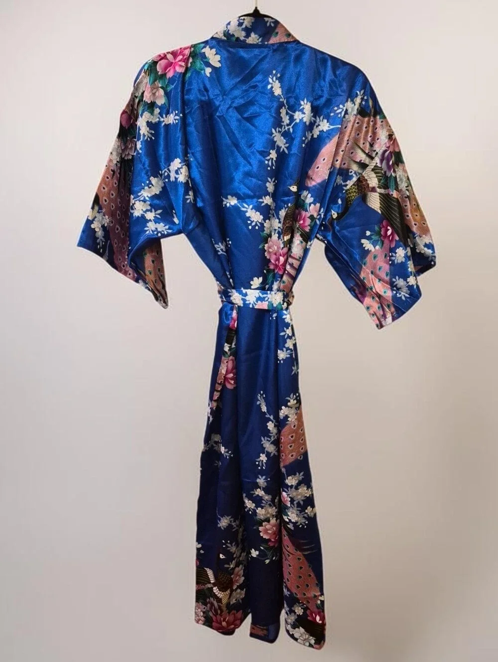 Satin Kimono Robe with Pockets One Size